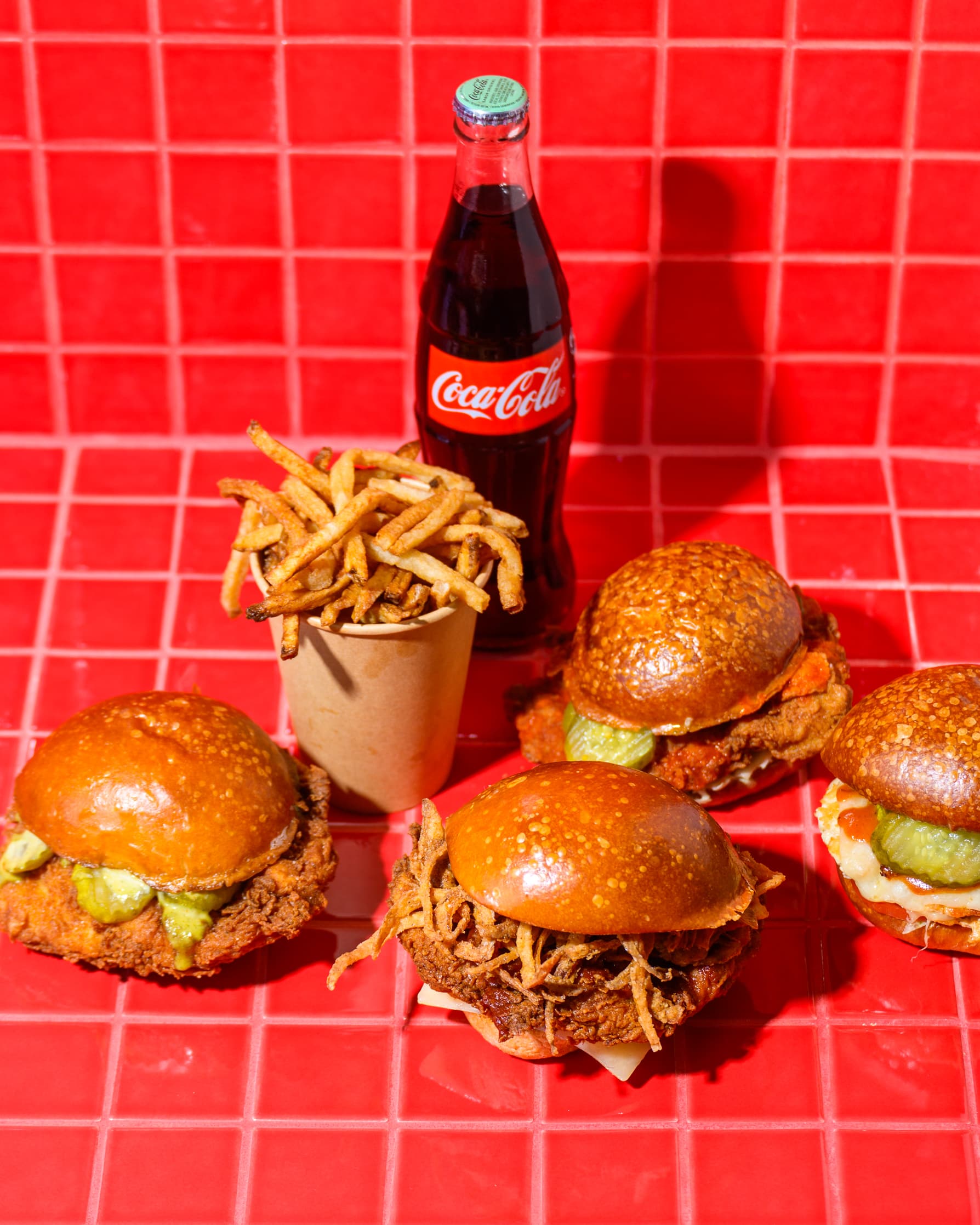 All sandwiches with Coke