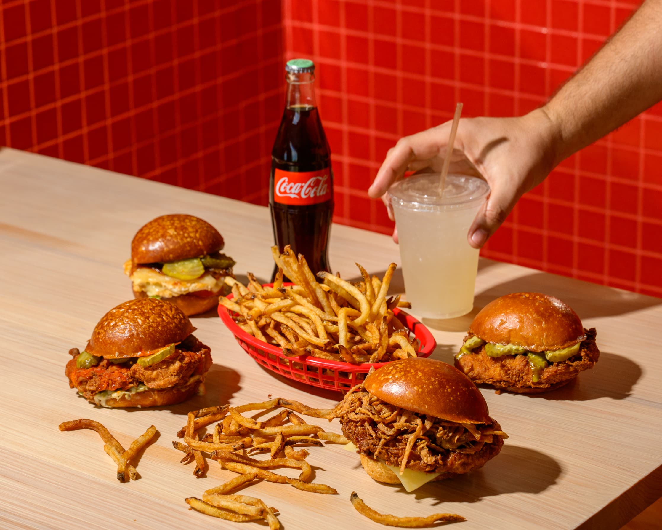 Sandwiches and Coke